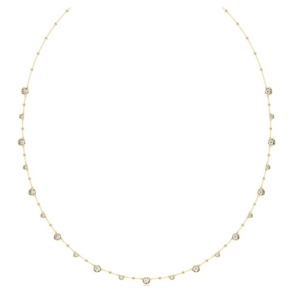 Imber ネックレス, ラウンドカット, ホワイト, ゴールドトーン・プレーティング | Swarovski Imber ネックレス, ラウンドカット, ホワイト, ゴールドトーン・プレーティング | Swarovski