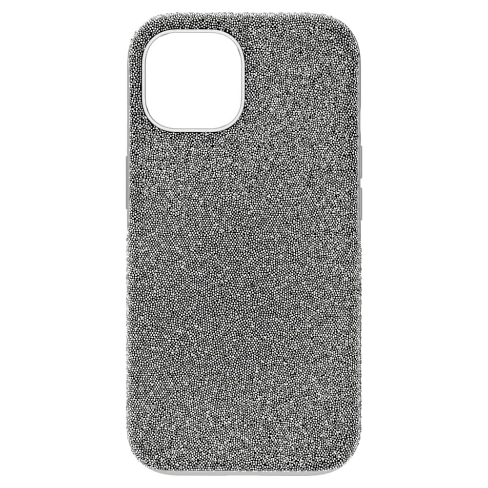 Custodia IPhone 15 Con Brillantini E Denti Di Leone: Cover In Silicone TPU Morbido, Sottile E Antiurto. Protezione Glitterata Con Strass, Nera. Regalo Perfetto!