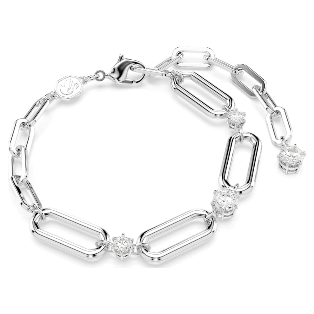 Constella ブレスレット, ホワイト, ロジウム・プレーティング | Swarovski
