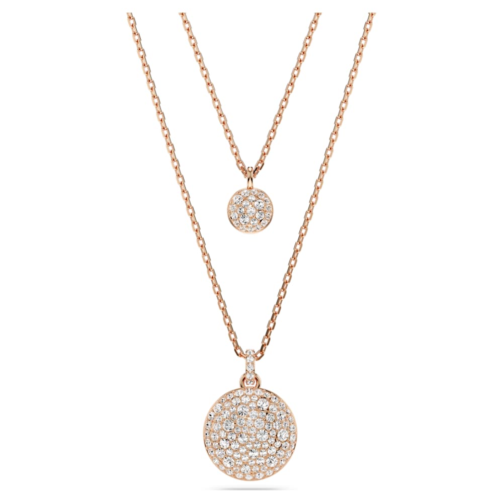 Pendente layered Sublima, Branco, Lacado a rosa dourado