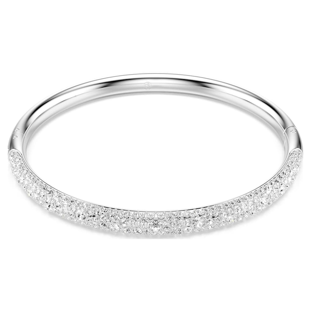 Sublima Armreif, Schnee-Pavé, Weiß, Rhodiniert | Swarovski 