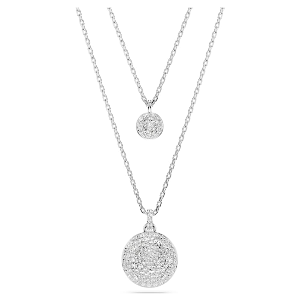 ★ピュアな煌めき【SWAROVSKI】Meteora ペンダント 3カラー ☆ピュアな煌めき【SWAROVSKI】Meteora ペンダント Wチェーン