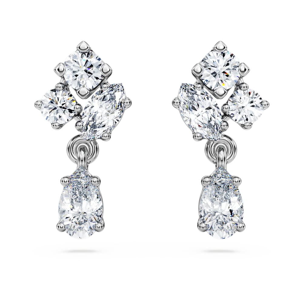 14k white shop gold drop earrings