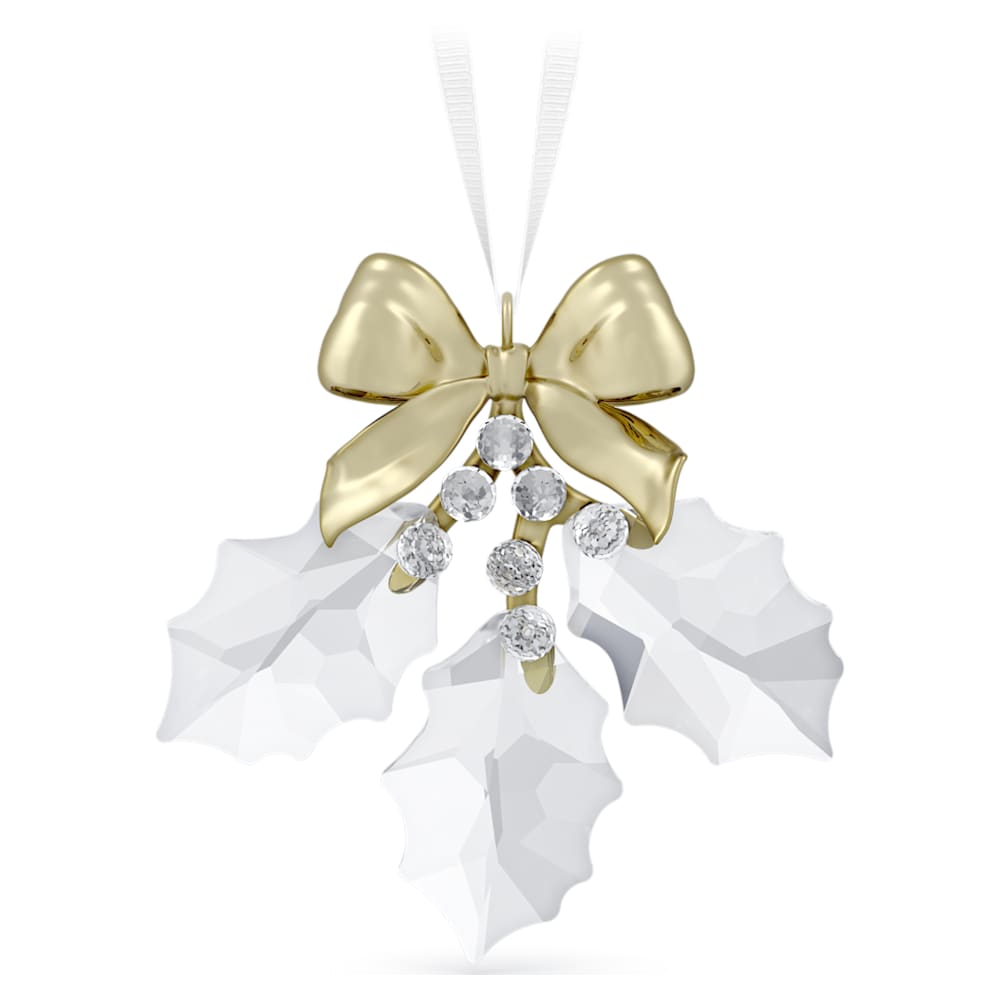 Swarovski Holiday Magic Holly Leaves Christmas Ornament
