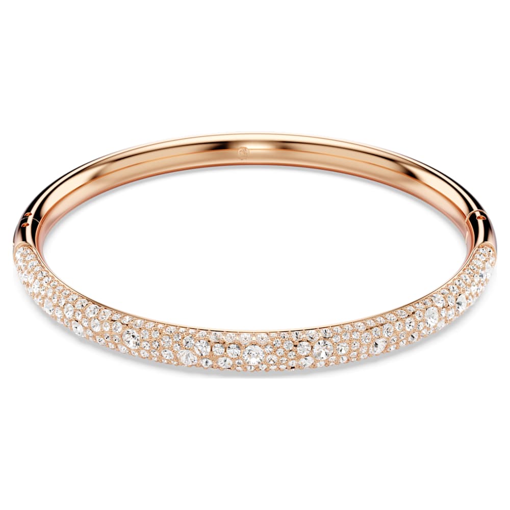 Swarovski Sublima bangle Snow pave White Rose gold tone plated