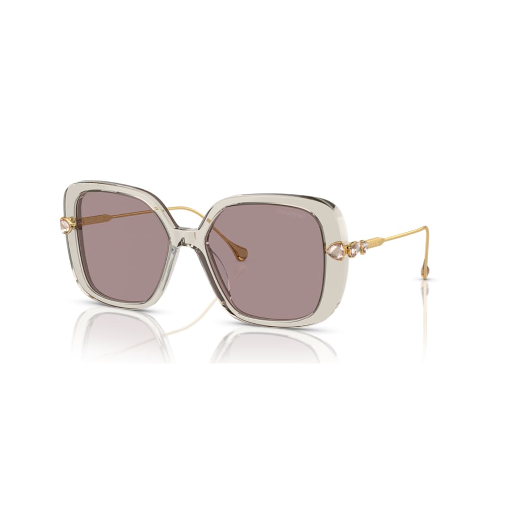 Sunglasses, Oversized, Square shape, SK6011, Purple | Swarovski