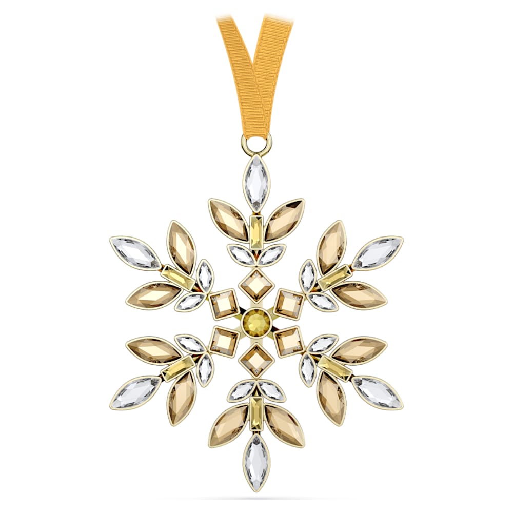 Gema Holiday Ornament, Yellow | Swarovski