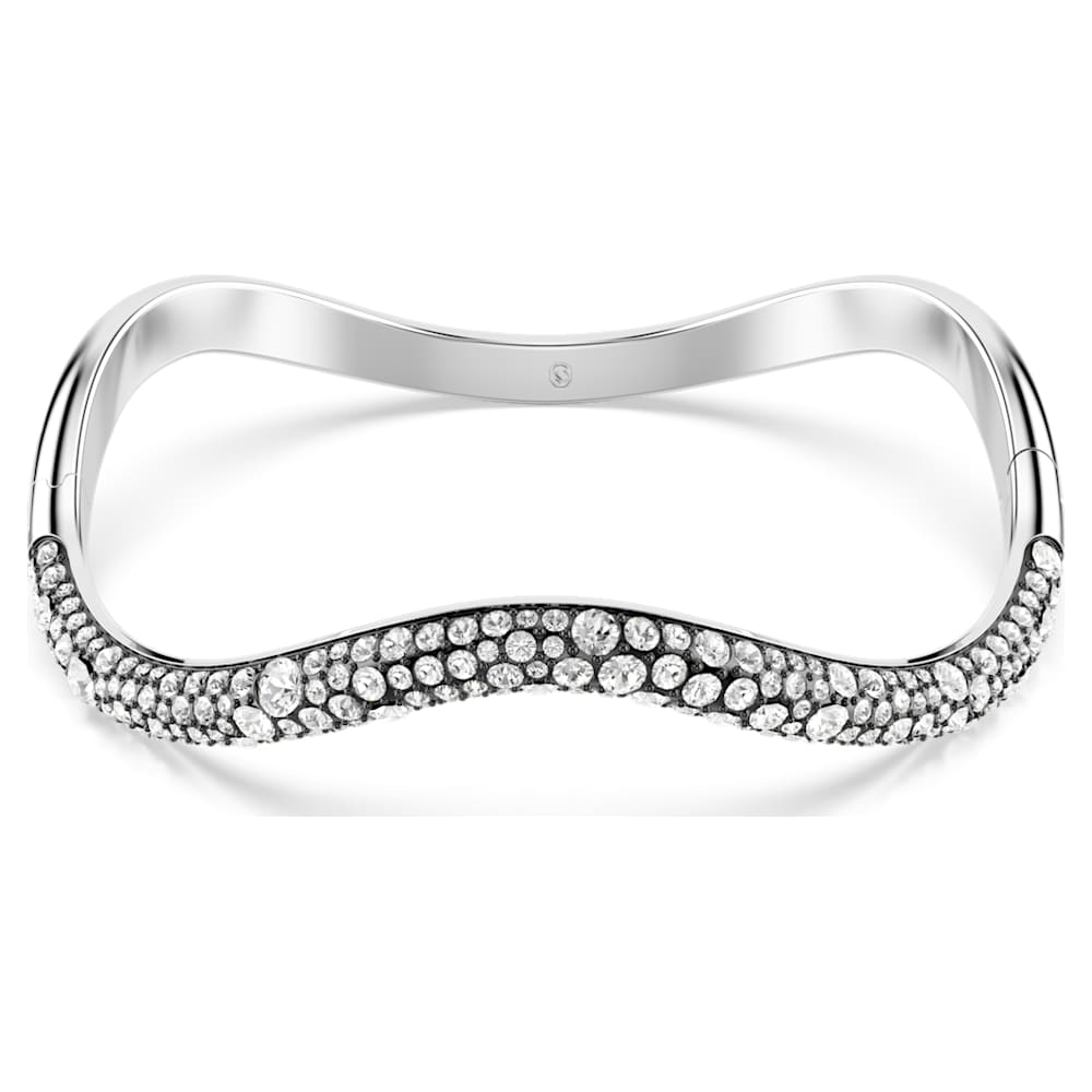 高級品市場 bangle, Sublima Round Swarovski | plated Rhodium White, cut, 小物