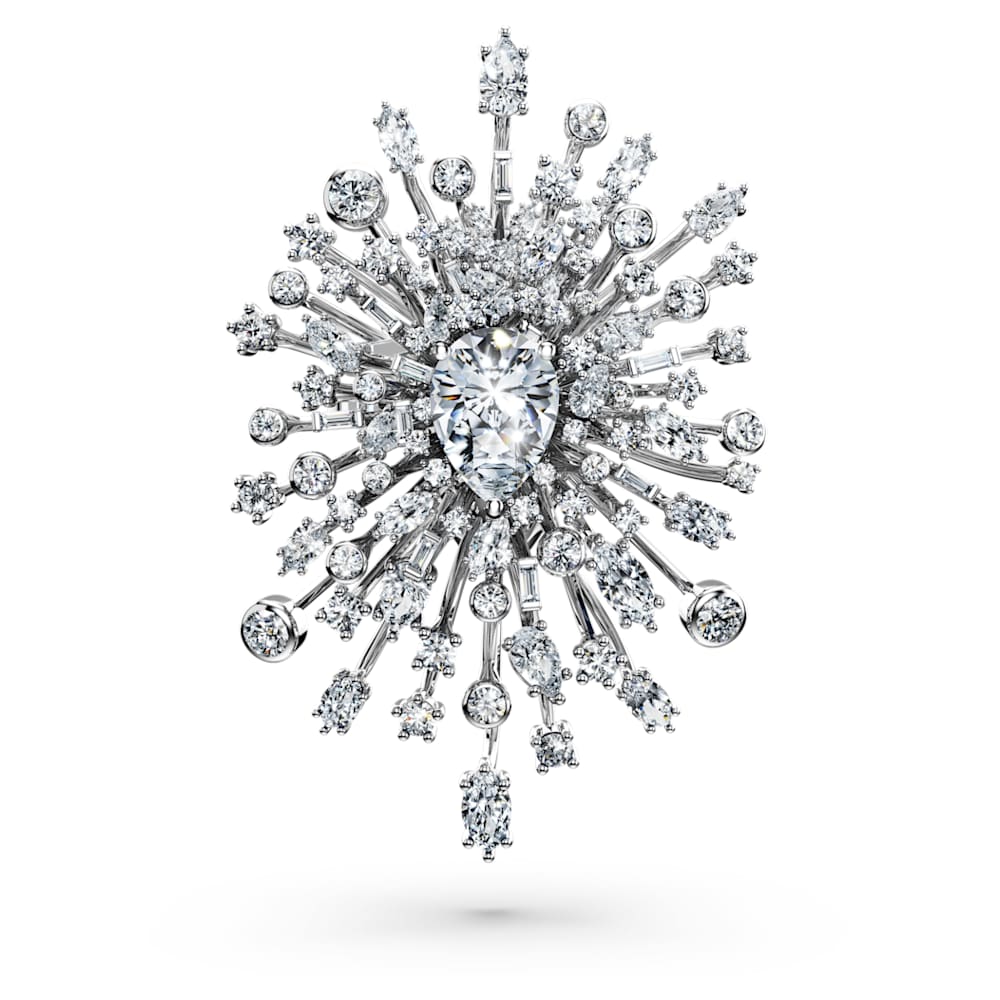 Galaxy brooch, Lab-grown diamonds 15.71 ct tw, Mixed shapes, 18K