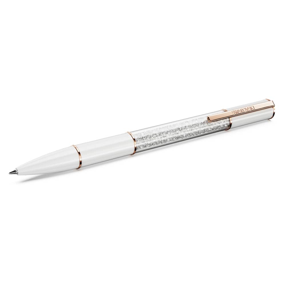 最も完璧な Crystalline Lustre ballpoint pen, White, Rose gold-tone 香水(女性用)