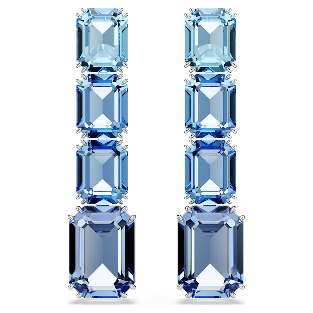 Swarovski blue drop earrings sales