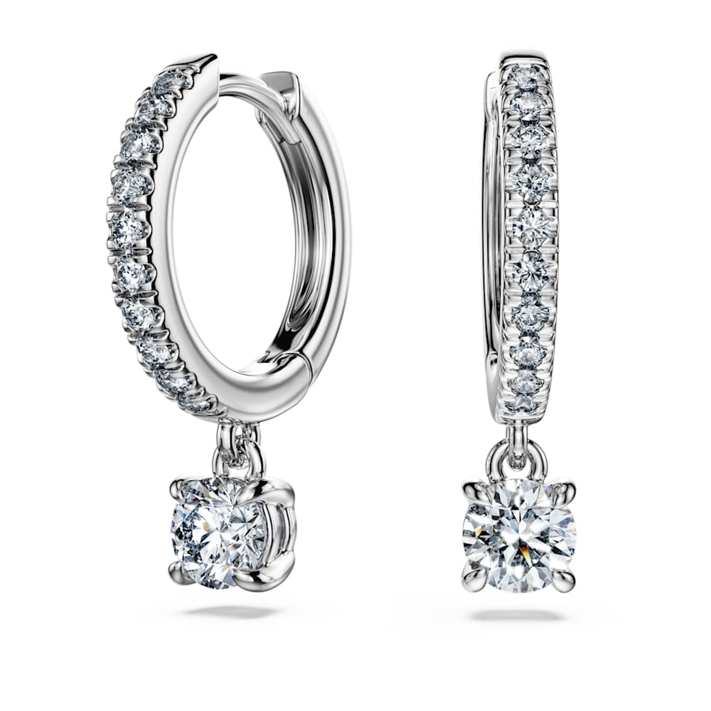 Eternity drop earrings, Lab-grown diamonds 0.7 ct tw, Round Eternity drop earrings, Lab-grown diamonds 0.7 ct tw, Round