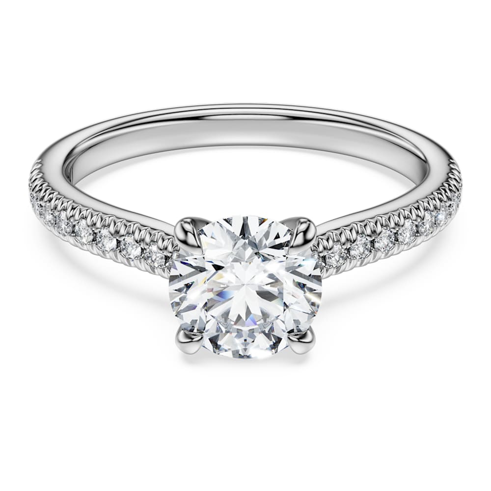 Eternity solitaire ring, Lab-grown diamonds 1.2 ct tw, Round shape