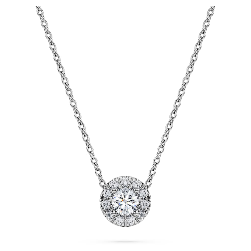Eternity halo solitaire pendant, Lab-grown diamonds 0.23 ct tw 