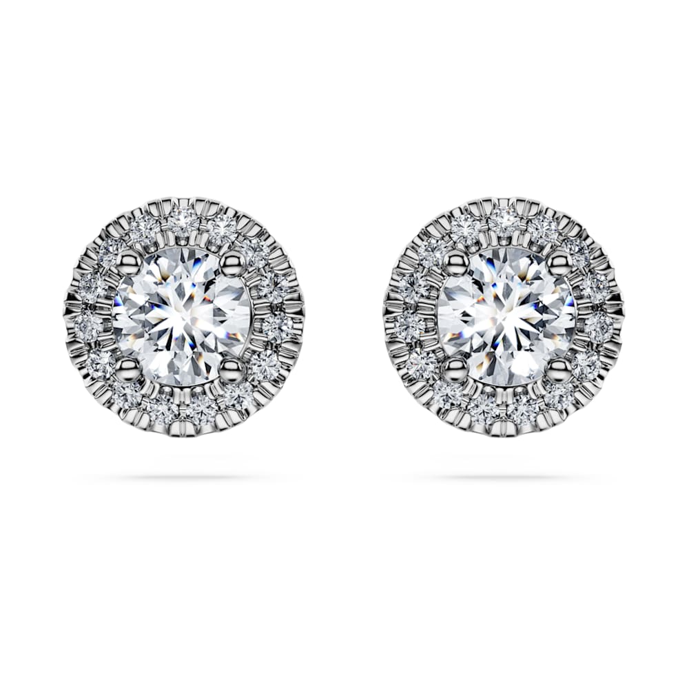 Swarovski halo stud earrings hotsell