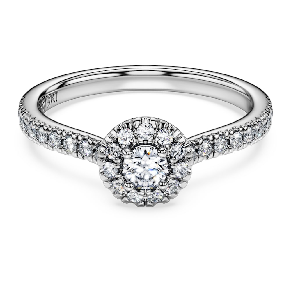 Eternity halo solitaire ring, Laboratory grown diamonds 0.45 ct tw