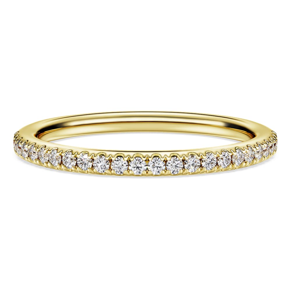 Anello a fascia Eternity Diamanti creati in laboratorio 0 2 ct tw Taglio Round Oro giallo 18 K