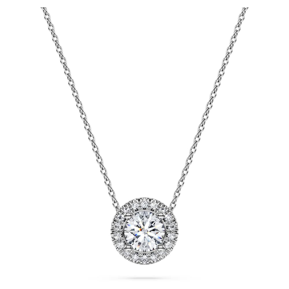 Diamond eternity necklace in 18k white gold sales