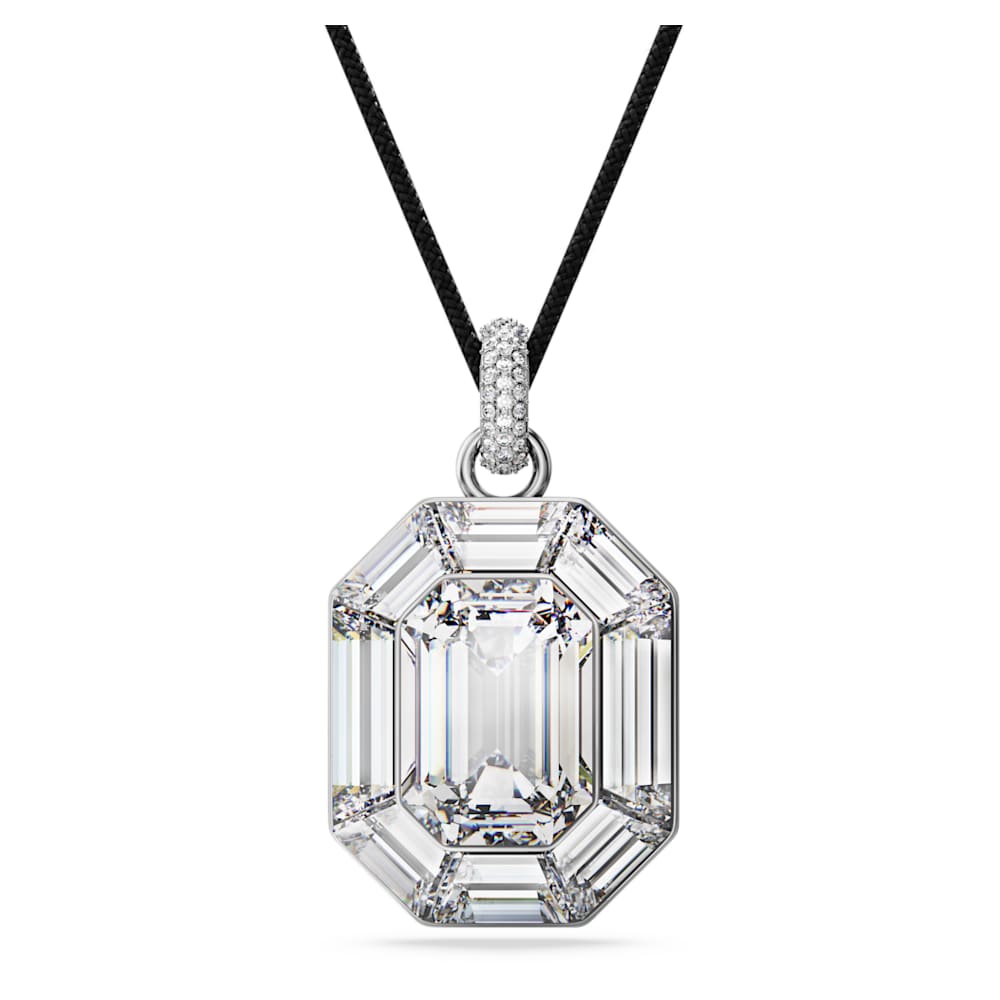 Lucent pendant, Octagon cut, White | Swarovski