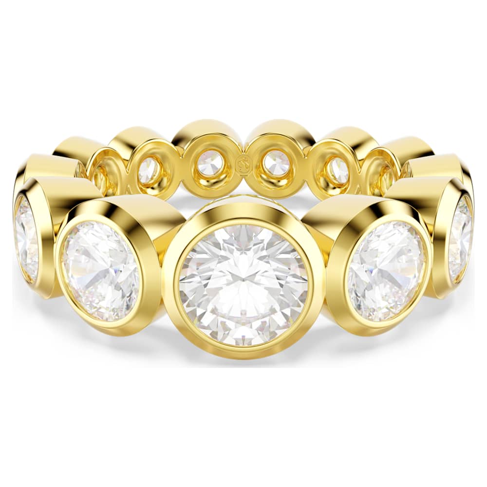 DR.arrivoスワロフスキー Imber ring, Mixed round cuts, White, 18K gold finish | Swarovski