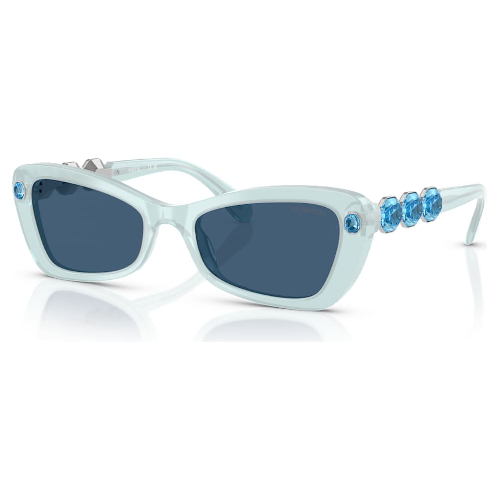 Occhiali da sole Forma a farfalla SK6033 Blu Swarovski