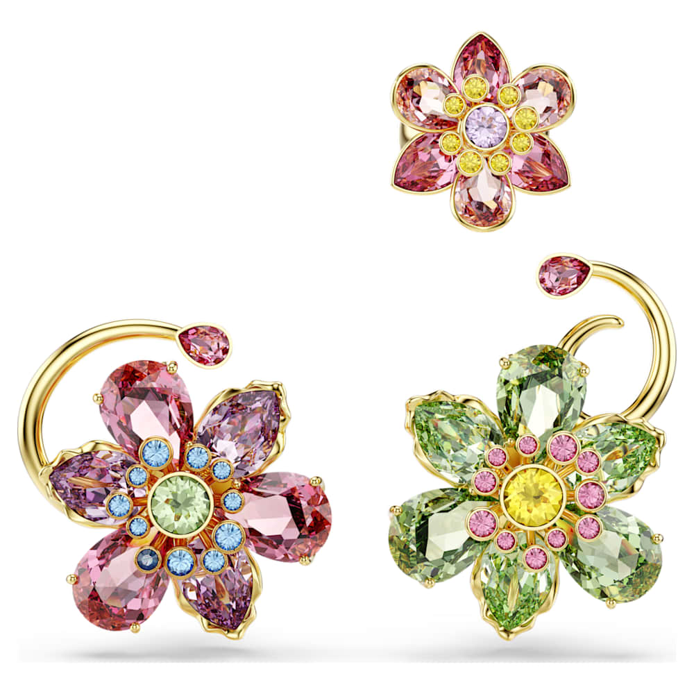 Idyllia ear cuff, Set (3), Asymmetrical design, Mixed cuts
