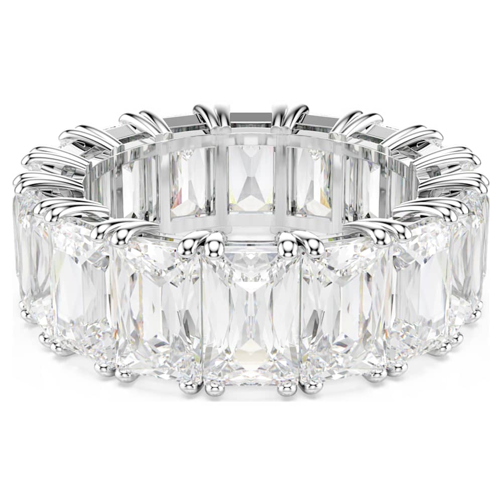 再入荷のおすすめ最新情報 Matrix Vittore ring, Baguette cut, White, Rhodium plated アクセサリー