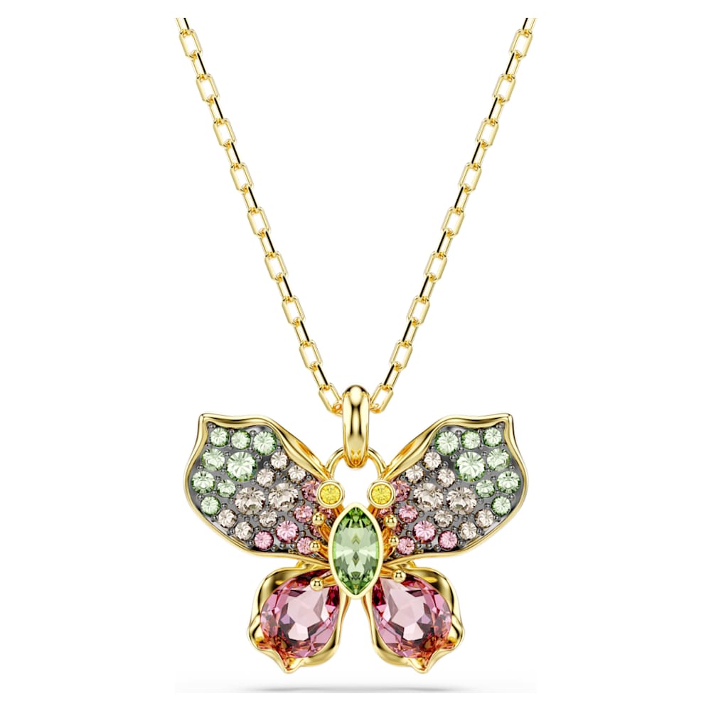 Idyllia pendant, Mixed cuts, Pavé, Butterfly, Multicolored Idyllia pendant, Mixed cuts, Pavé, Butterfly, Multicolored