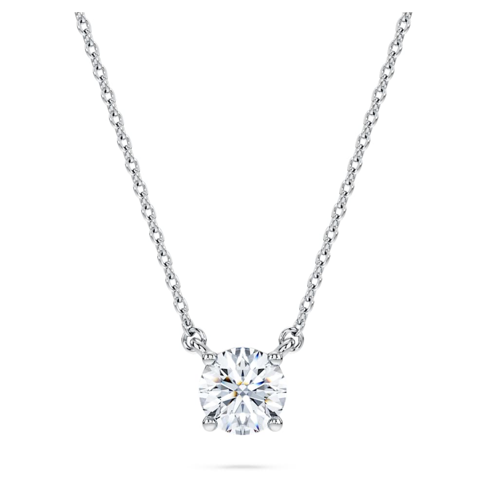 Eternity solitaire pendant, Lab-grown diamonds ct tw, Round