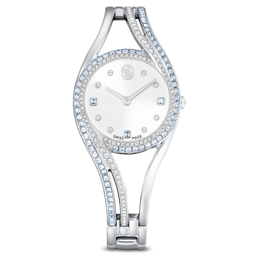 スワロフスキー SWAROVSKI バングルウォッチ 腕時計 箱 C547 Hyperbola バングルウォッチ, スイス製, ステンレス鋼 | Swarovski