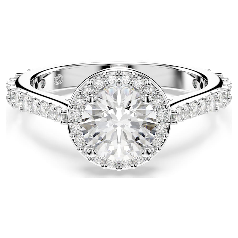最高級 ring, Angelic Una Round finish Silver-tone White, cut, アクセサリー
