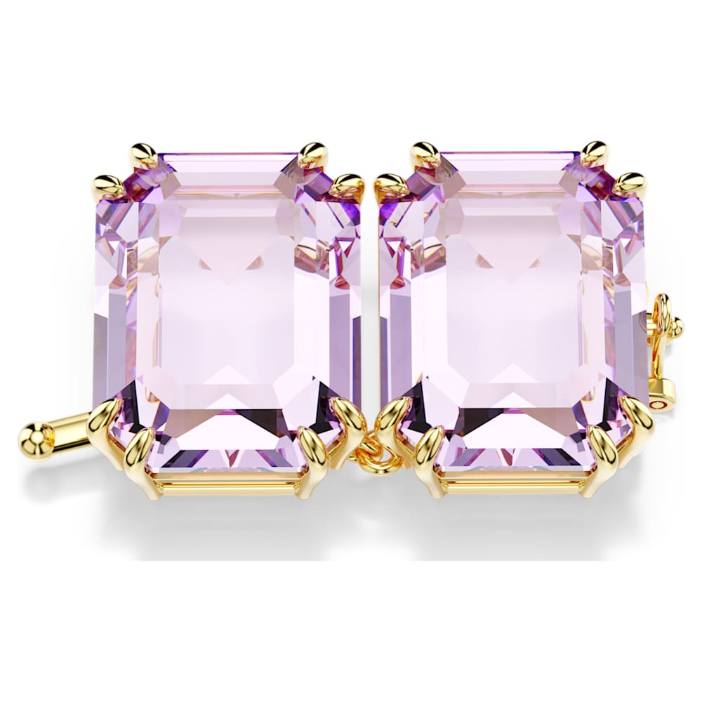 Millenia エクステンダー, オクタゴンカット, パープル, ゴールドトーン・プレーティング | Swarovski
