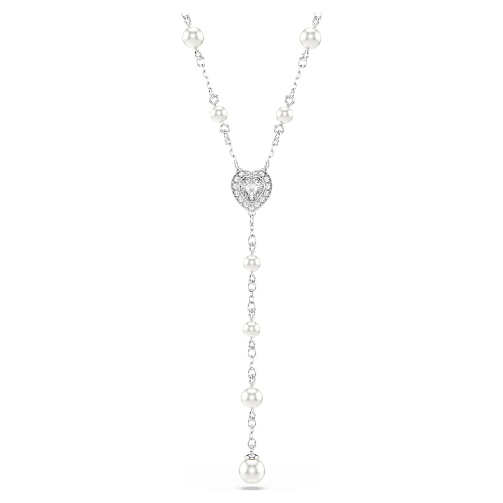 Ariana Grande x Swarovski Y字型ネックレス, クリスタル・パール 