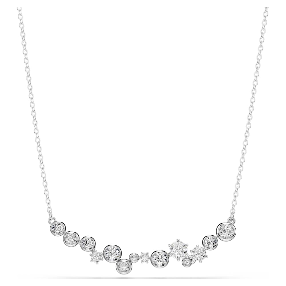 スワロフスキー Constella ネックレスラウンドカット 5722472 Constella necklace, Round cut, White, Rhodium plated | Swarovski