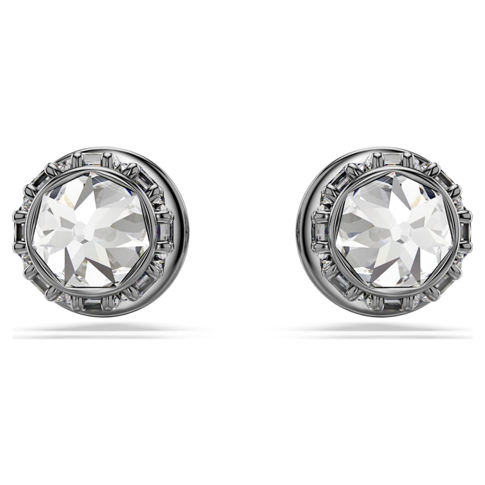 Sublima スタッドピアス, スパイク, ホワイト, ルテニウム・プレー