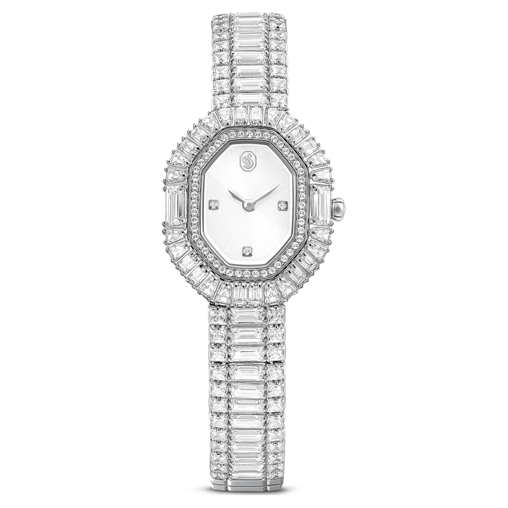 スワロフスキー Matrix Octagon ウォッチ 5724516 Matrix octagon watch, Baguette cut, Metal bracelet, Silver