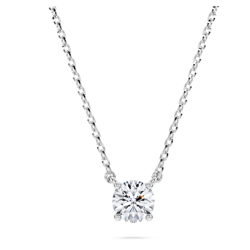 Eternity pendant, Lab-grown diamonds 0.5 ct tw, Round shape