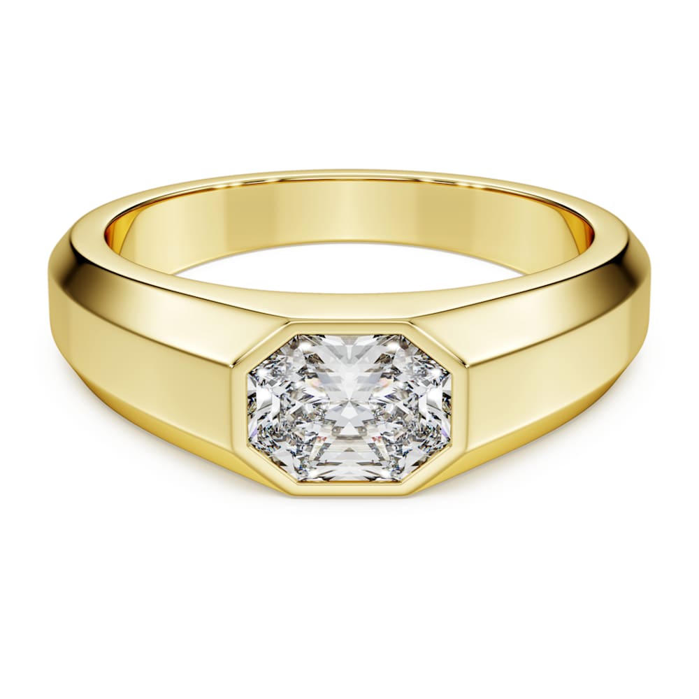 Octagon band ring, Lab-grown diamonds 1.0 ct tw, Octagon