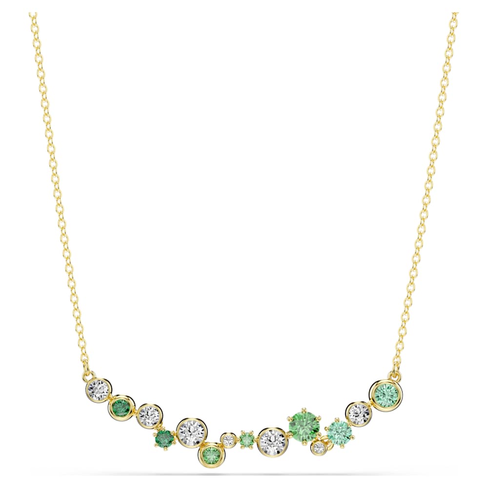 Constella ネックレス, ミックスカット, グリーン, ゴールドトーン 