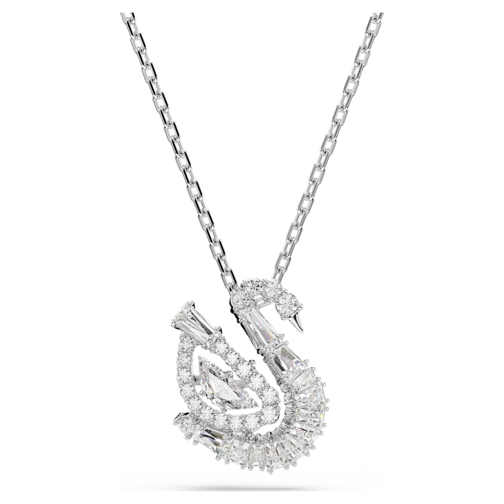 注文スワロフスキーSwan ペンダント ミックスカット, スワン, ホワイト Swan pendant, Mixed cuts, Swan, White | Swarovski