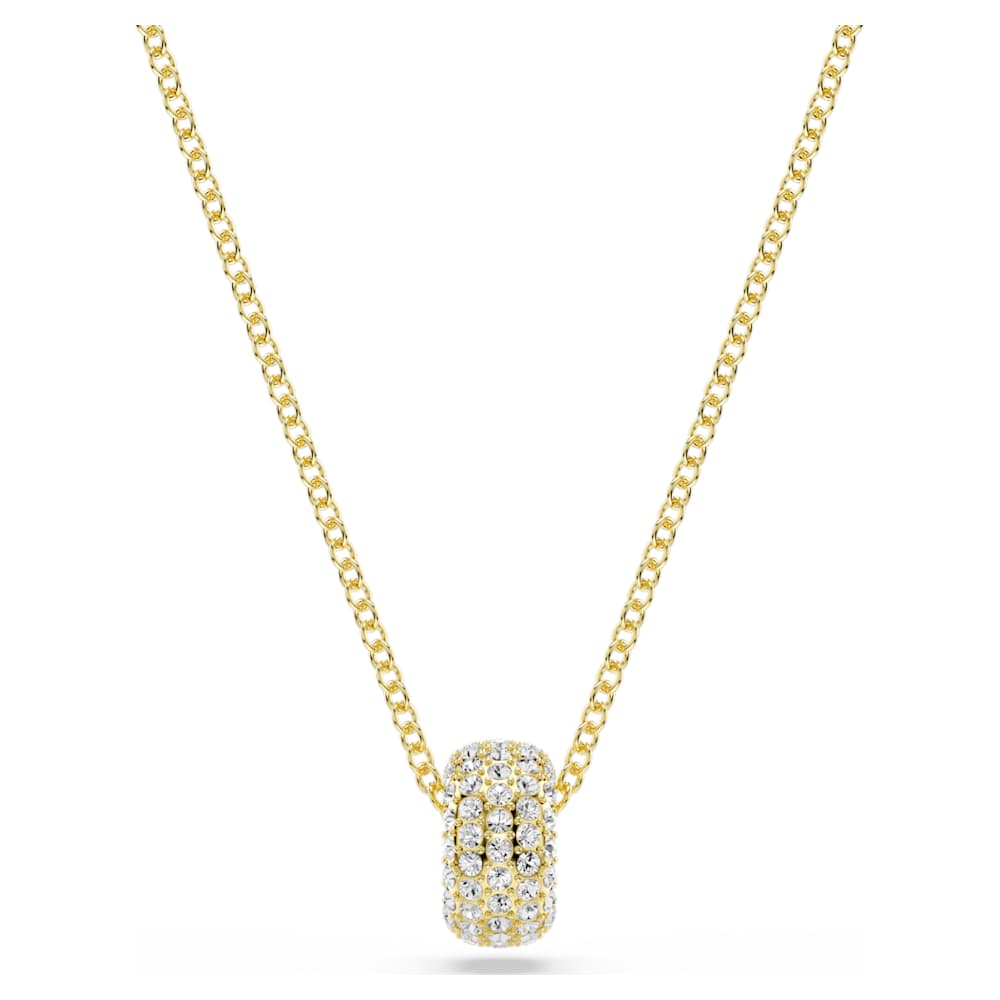 Dextera pendant, White, 18K gold finish | Swarovski