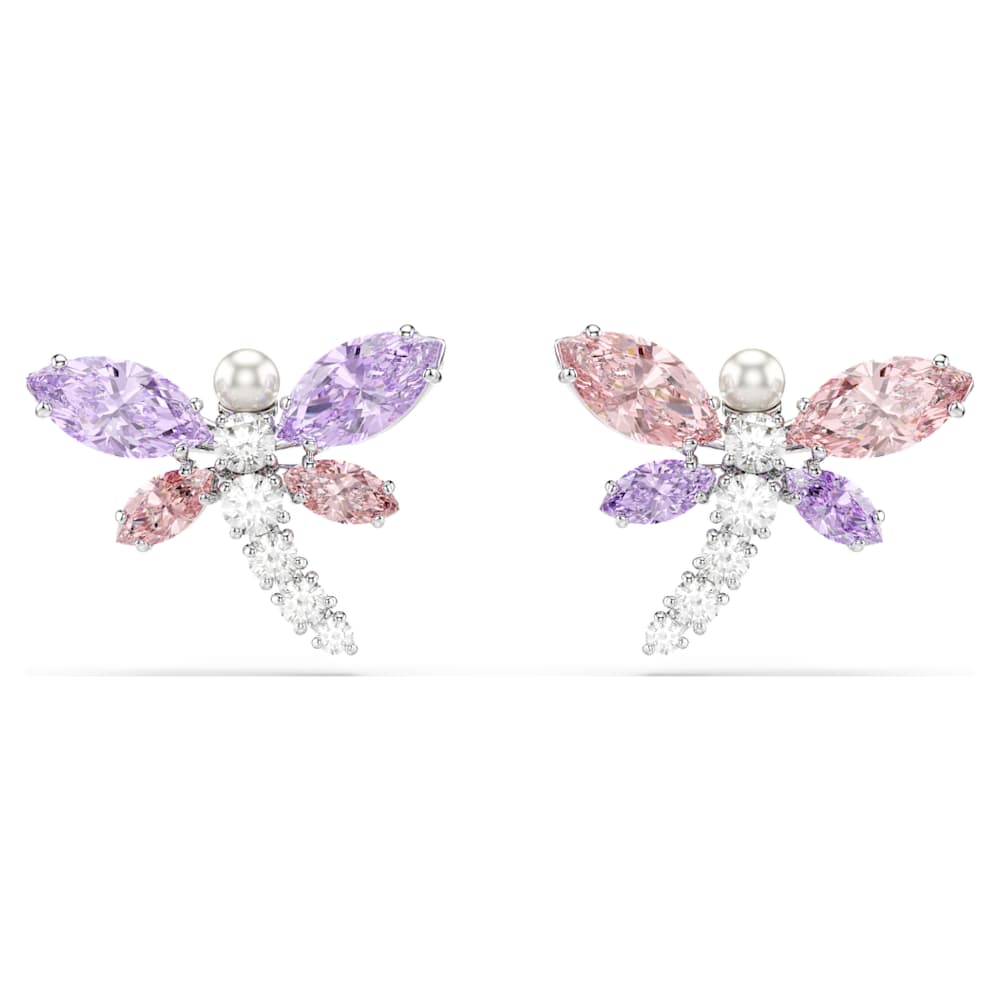 Ariana Grande x Swarovski stud earrings, Mixed cuts, Dragonfly