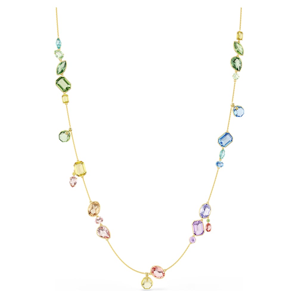 Gema strandage, Mixed cuts, Multicolored, Gold-tone plated | Swarovski