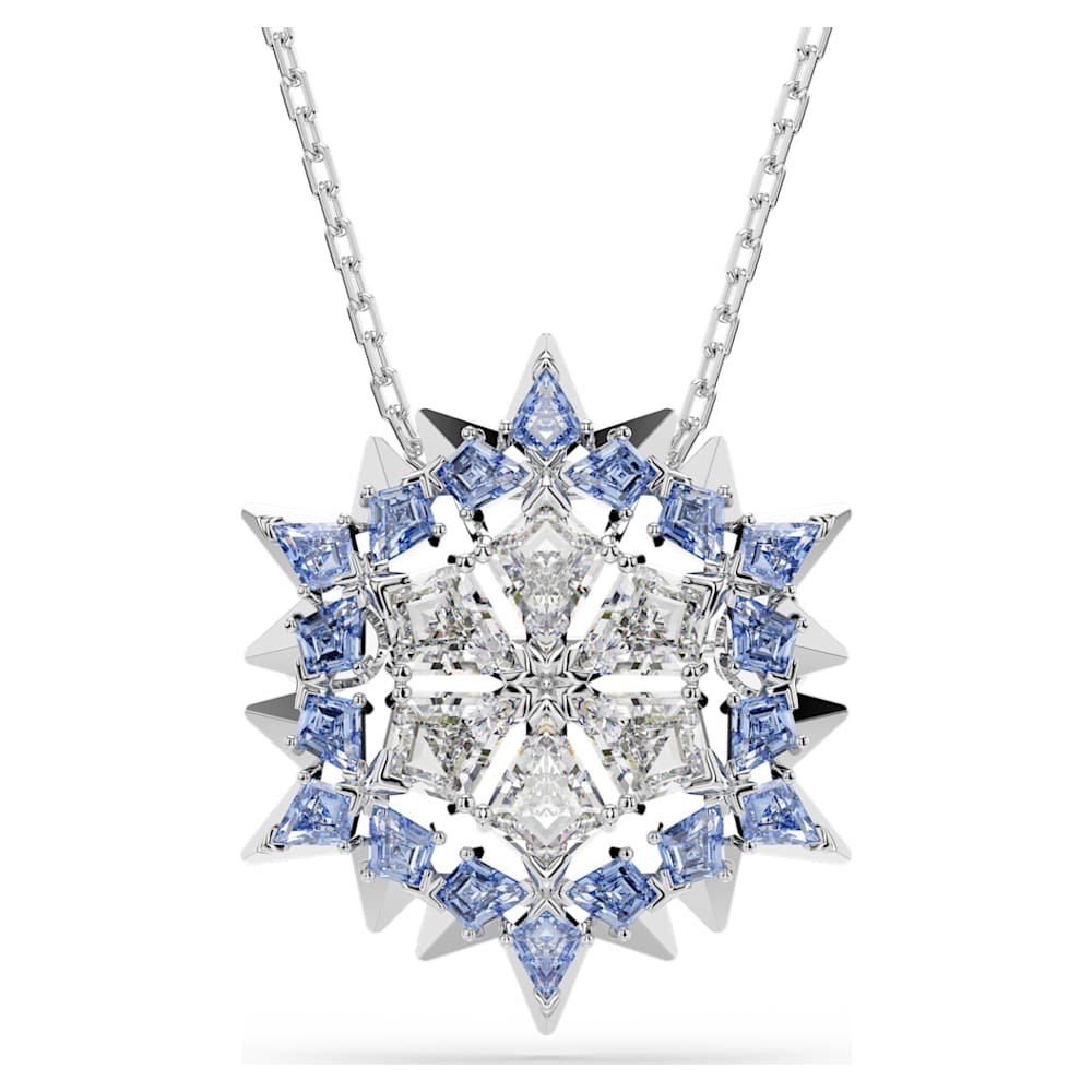 Magic ペンダント／ブローチ, スノーフレーク, ブルー, ロジウム