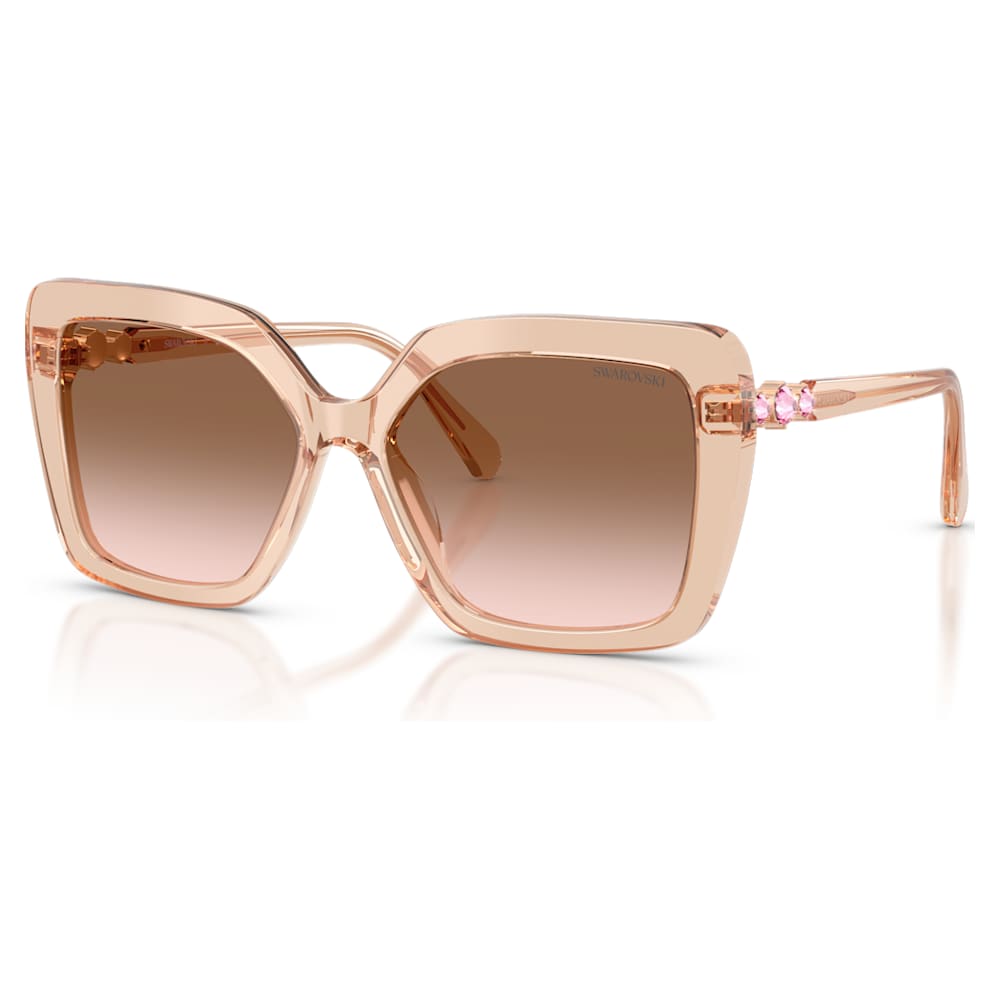 Sunglasses, Square shape, SK6049, Beige | Swarovski