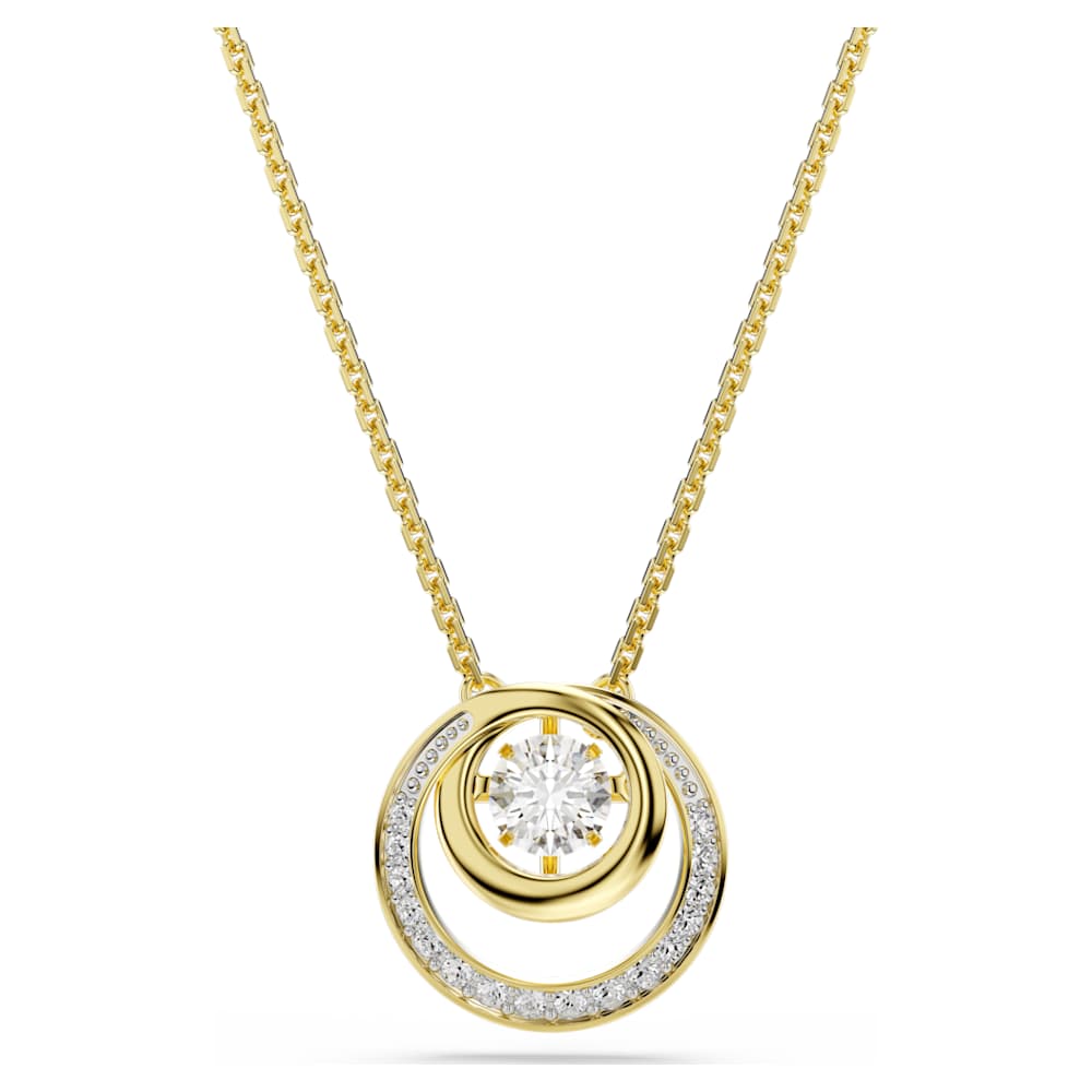 【未使用】Swarovski Hyperbola ペンダント ゴールド Hyperbola pendant, Round cut, White, Gold-tone plated | Swarovski