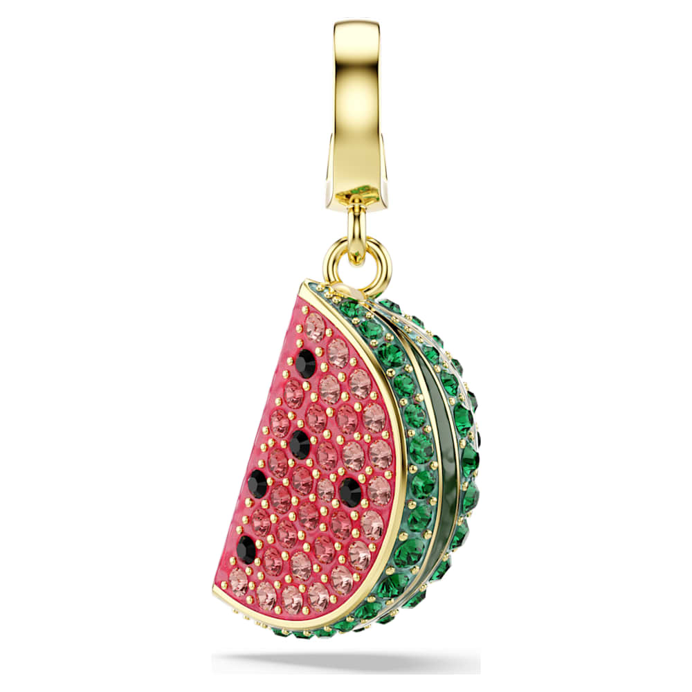 Idyllia チャーム, ミックスカット, スイカ, マルチカラー, 18K