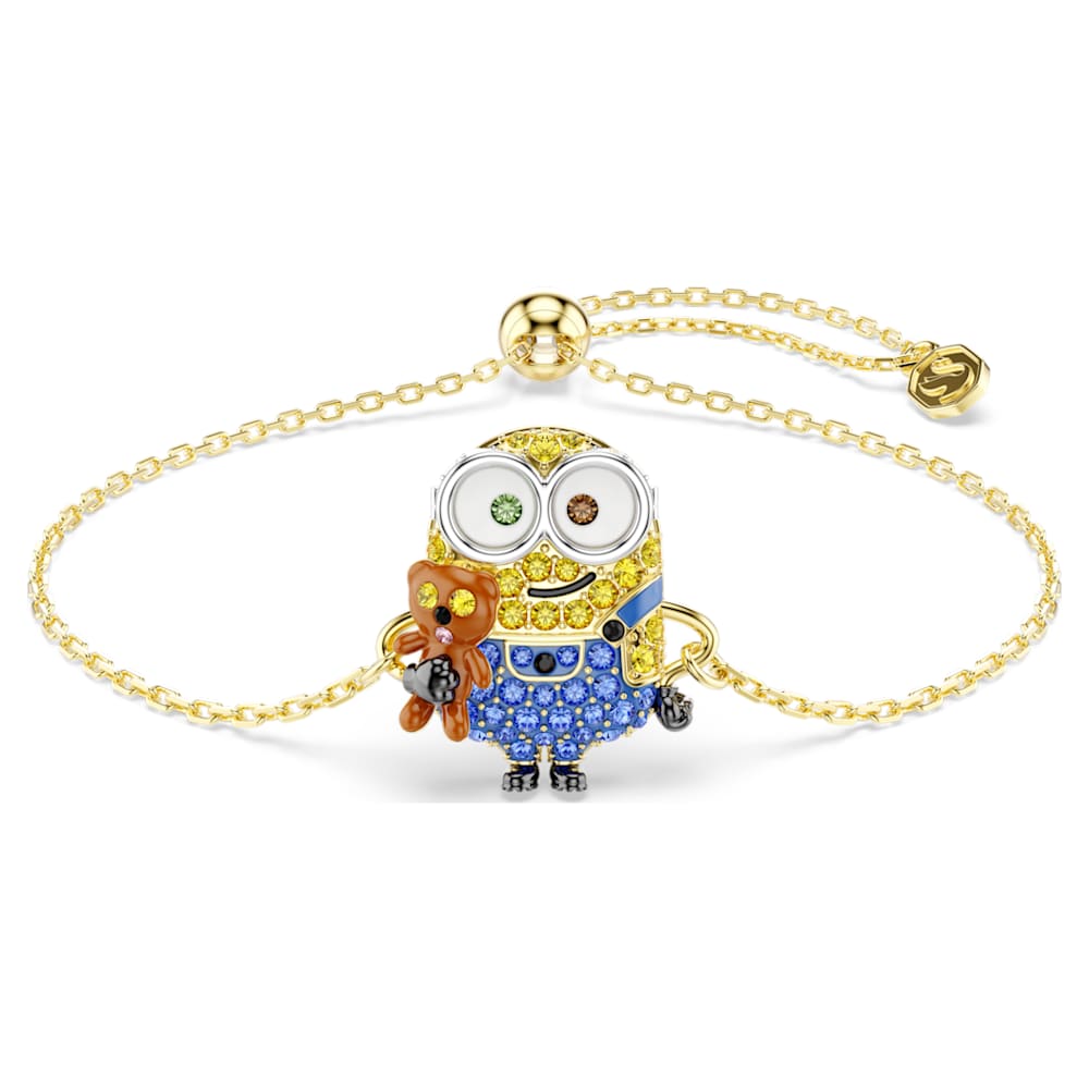 ※5月限定価格※SWAROVSKI Minions Bob ブレスレット Minions Bob bracelet, Pavé, Multicolored, Gold-tone plated | Swarovski