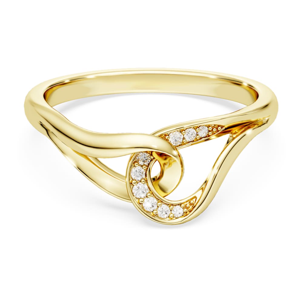 Swarovski Classica リング, ラウンドカット, インターロッキング