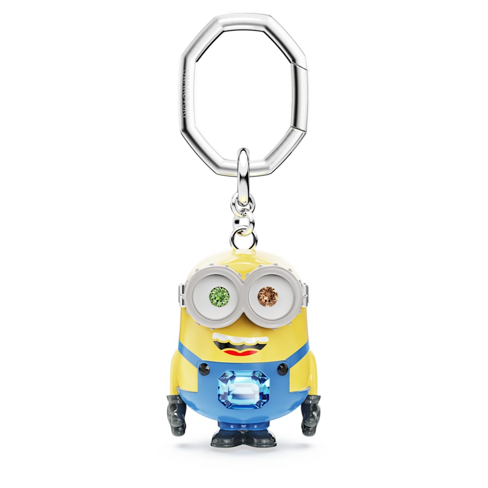 Swarovski Minions キーホルダー Minions Bob key ring, Multicolored, Stainless steel | Swarovski